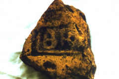 Bardown, fragment of Classis Britannica tile: photo H. Cleere