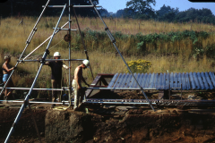 Henry Cleere at the excavation: photo A. Chatwin