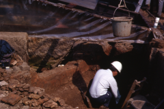 Henry Cleere excavating: photo A. Chatwin