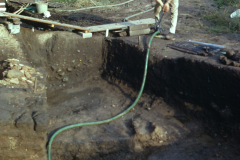 Pumping out the excavation: photo A. Chatwin