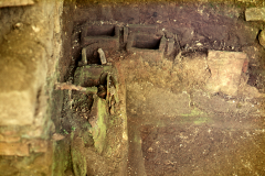 Box flues in Room I - caldarium: photo A. Chatwin