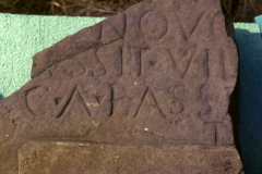Inscribed stone: photo A. Chatwin