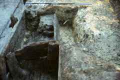 Detail of feature 213; south wheelpit: photo Chris Place