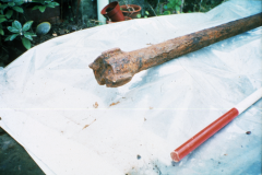 Boring bar prior to conservation: photo D. Meades