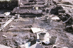 Chingley Furnace excavation, April 1969: photo H. Cleere