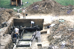 Chingley Forge excavation: photo Lynn Willies
