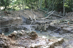 Chingley Forge excavation: photo Lynn Willies