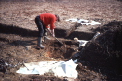 Henry Cleere demolishing furnace 2: photo F. Tebbutt