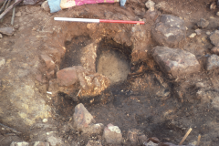 Furnace 1 during excavation: photo F. Tebbutt