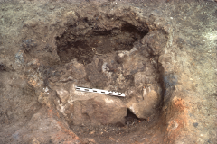 Furnace 1 during excavation: photo F. Tebbutt