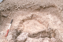 Furnace 1 during excavation: photo F. Tebbutt