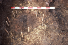 Consolidation hearth rh2 during excavation: photo F. Tebbutt