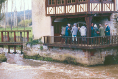 Members of the Group examining Le Moulin du Fourneau