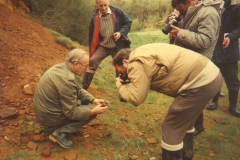 Photographing iron ore at Rainvillers