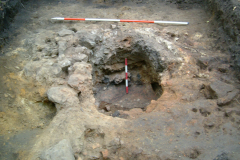 Little Furnace Wood, Oct 2003, Furnace 1 during excavation: photo J. Hodgkinson