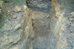 Little Furnace Wood, Oct 2006, Partially excavated ditch: photo J. Hodgkinson