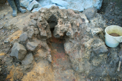 Little Furnace Wood, Dec 2007, Furnace 2 during excavation: photo J. Hodgkinson