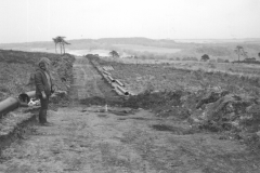 Millbrook Saxon bloomery site, Ashdown Forest, 1980: photo F. Tebbutt