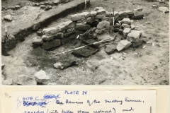 Minepit Wood, Site C, Smelting Furnace and description by James Money (photo courtesy of Tunbridge Wells Museum)