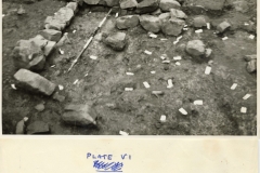 Minepit Wood, Site D, Footings of Small Building and description by James Money (photo courtesy of Tunbridge Wells Museum)