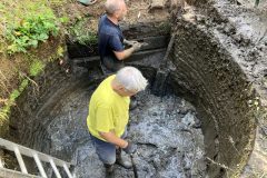 Day 1, Beginning the excavation of the gun pit