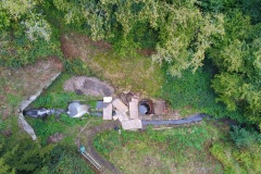 View of the site from overhead