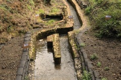 Water channels and gun pit