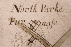 Detail from map of 1660 showing the furnace (WSRO Cowdray Mss 1640)