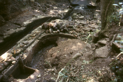 Gun casting pit and wheelpit 1989: photo R. Barnes