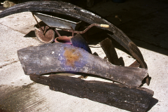 Segments of water wheel: photo W. Beswick