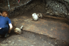 Excavating the boring mill track: photo D. Meades