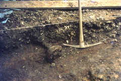 A boring mill truck under excavation: photo D. Meades