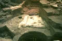 The furnace with the pig beds and gun casting pit: photo D. Meades