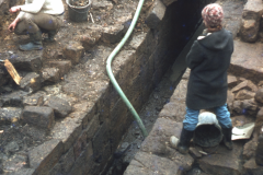 Excavating the culverted wheel pit: photo D. Meades