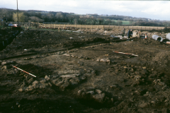 Roffey, Brook Lane medieval house foundations: photo J. Hodgkinson