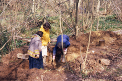 Excavation in progress: photo J. Hodgkinson