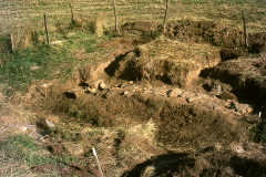 Stone sill during excavation: photo W. Beswick
