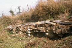 Line of furnaces during excavation: photo W. Beswick