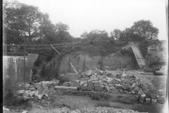 Warren Furnace, Worth, western end of pond bay from former pond, during restoration c.1919: photo L. Robinson