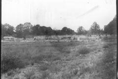 Warren Furnace, Worth, general view of pond bay from former pond, during restoration c.1919: photo L. Robinson