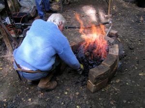 The forging hearth.