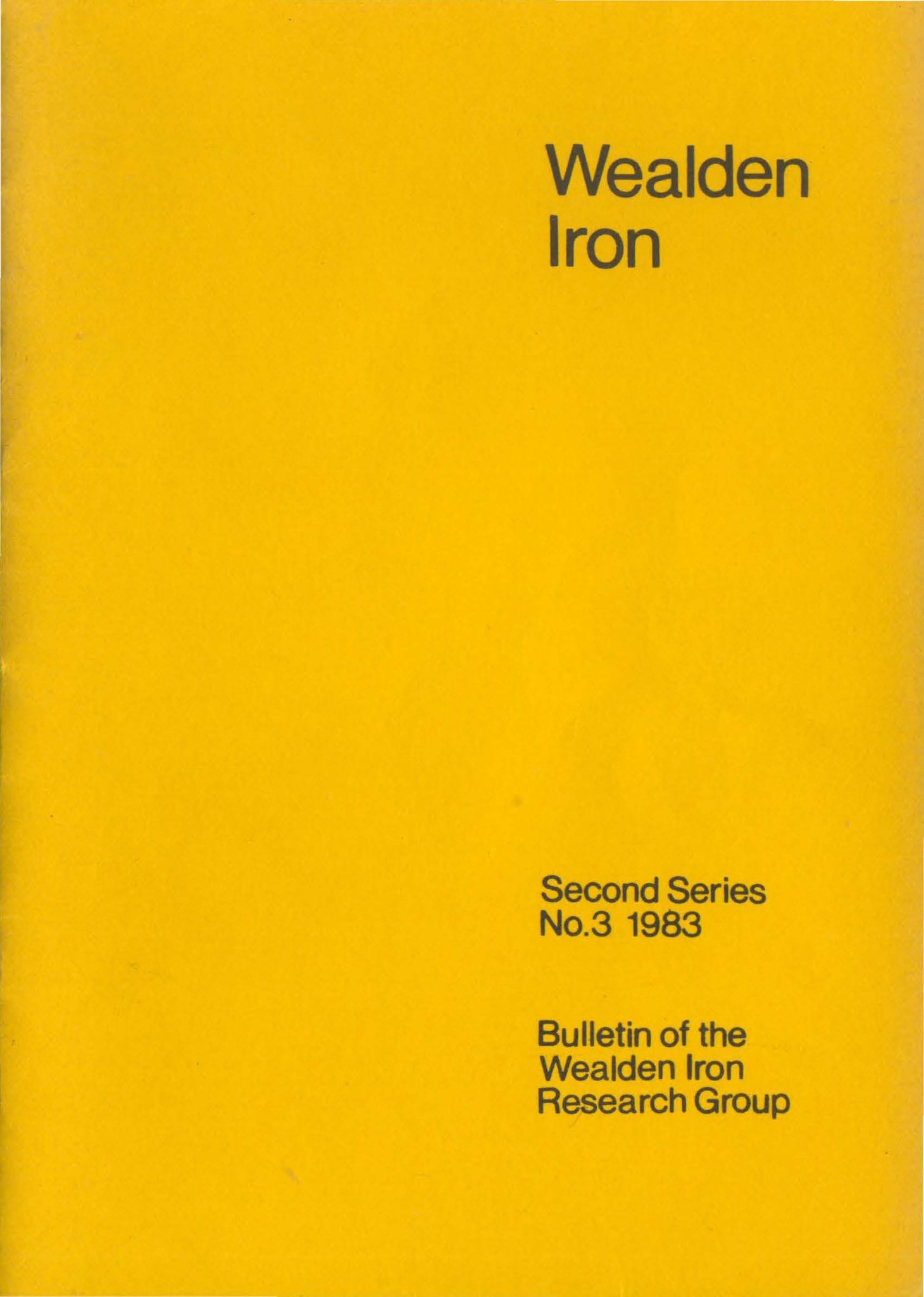 WIRG Bulletin Series 2 Wealden Iron Research Group